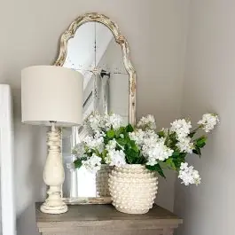 Limited Edition Antiqued Frame Grid Mirror
