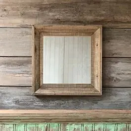 Direct From Factory Reclaimed Frame Square Wall Mirror