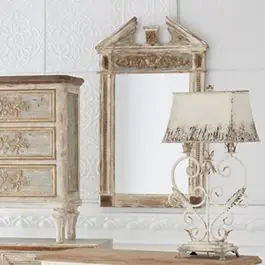 Big Sale Ornate Weathered Frame Wall Mirror