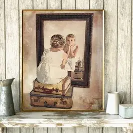 Girl In The Mirror Giclee Print While Supplies Last