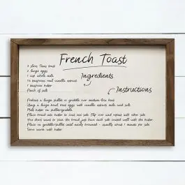 Trending Recipe French Toast White Wall Art