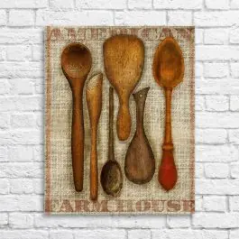 Warranty Included Wooden Spoons Canvas Wall Art