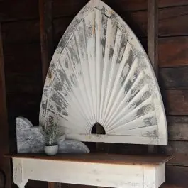 Pleated Tin Arched Wall Decor Relic Fast Shipping