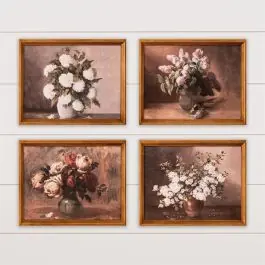 Premium Still Life Botanical Framed Art of 4