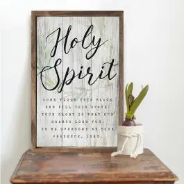 Holy Spirit Wreath Wall Art Price Cut