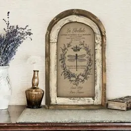 French Country Dragonfly Linen Wall Art Save Now
