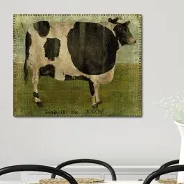 Primitive Inspired Cow Wall Art Instant Buy