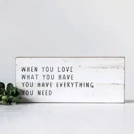 Love What You Have Wall Decor Worldwide Shipping
