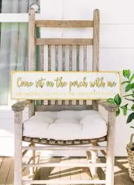 Come Sit On The Porch Metal Wall Sign Trending