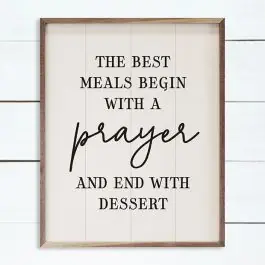 The Best Meals Begin Wall Art Genuine
