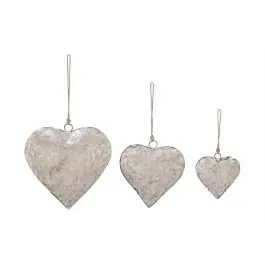 Heart Bell On Jute Rope Hanger Set of 3 Exclusive Offer