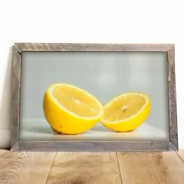 Rustic Framed Fresh Lemons Wall Art Buy Online