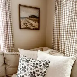 Late Summer Shoreline Square Canvas Print Clearance