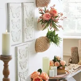Iron Embossed Butterfly Wall Art Set of 3 Same Day Shipping