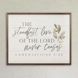The Steadfast Love White Wall Art Brand New