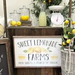 Luxury Sweet Lemonade Farms Framed Sign