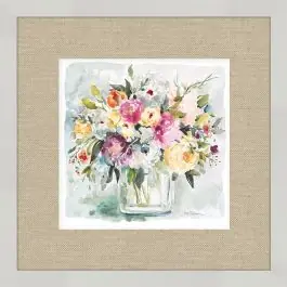 Framed Flowers In Glass Jar Wall Art Buy Today