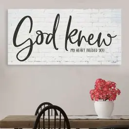 Top Rated God Knew Wall Decor