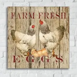 Must Have Farm Fresh Eggs Canvas Wall Art