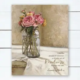 Kindness Floral Wall Art Free Shipping