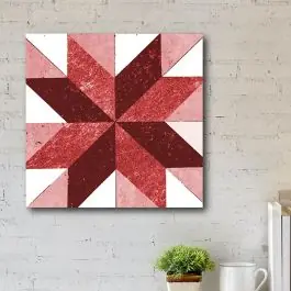 Patchwork Pattern Wall Art Modern