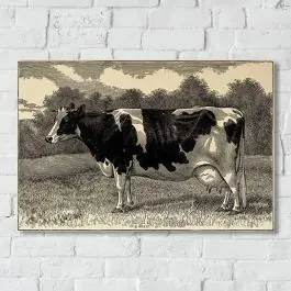 Vintage Inspired Cow Wall Art Cheap