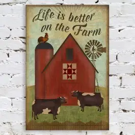 On The Farm Canvas Wall Art Fan Favorite