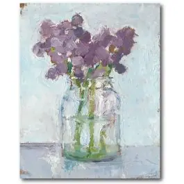 Classic Clear Vase With Flowers Wall Art Viral