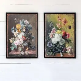 Price Cut Classic Antique Style Floral Prints Set of 2