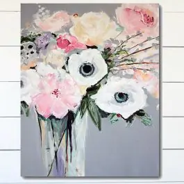Farmhouse Flower Bouquet Canvas Wall Art Hot Picks