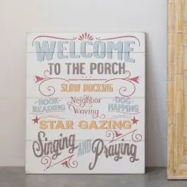Mega Sale Welcome To The Porch Wood Panel Wall Art