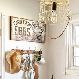 Farm Fresh Eggs Chicken Canvas Wall Sign Trending