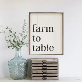 Flash Sale Farm To Table White Wall Art