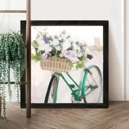 Rustic Framed Bike Green Wall Art Fresh Stock