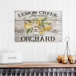 Lemon Creek Orchard Canvas Wall Art Seasonal Sale