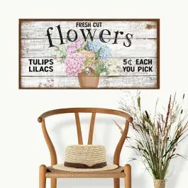 Fresh Cut Flowers Canvas Wall Art Price Drop