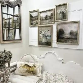 Handmade Assorted Landscape And Floral Framed Wall Art Set of 5