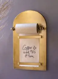 Antique Brass Hanging Message Board Luxury