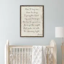 One Day Deal Now I Lay Me Down To Sleep Canvas Wall Art