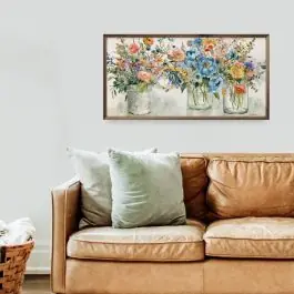 New Arrival Flower Market Display By Carol Robinson Framed Wall Art