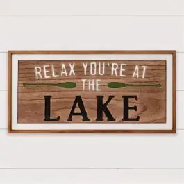 Popular You're At The Lake Wood Wall Sign