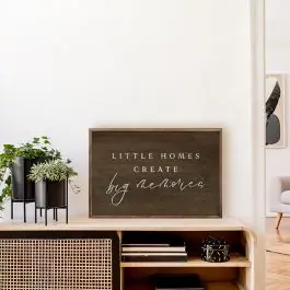 Little Homes Framed Wall Art Time-Limited