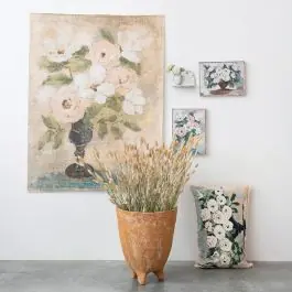 Vintage Reproduction Flowers In Vase Wall Paper Print Limited Time