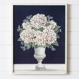 Super Sale Hydrangea Carved Wood Print