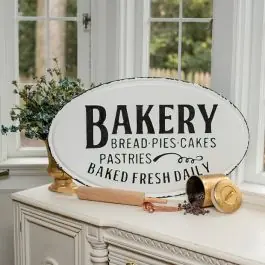 Classic Metal Bakery Sign Reduced Price