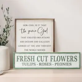 Buy Online Fresh Cut Flowers Wood Wall Sign