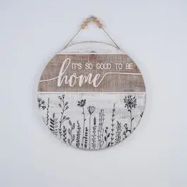 Good To Be Home Round Wall Ornament Price Drop