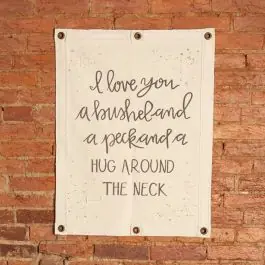 Time-Limited Bushel and a Peck Canvas Wall Decor