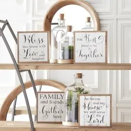 Exclusive Offer Simple Farmhouse Inspirational Wall Sign Set of 4