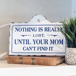 Low Price Nothing is Really Lost Metal Wall Plaque Set of 2